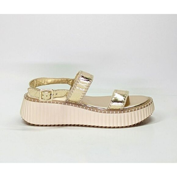 Dolce Vita Daiya Women's Metallic Platinum Platform Sandal Size 9.5 (MSRP $130) - Picture 2 of 11